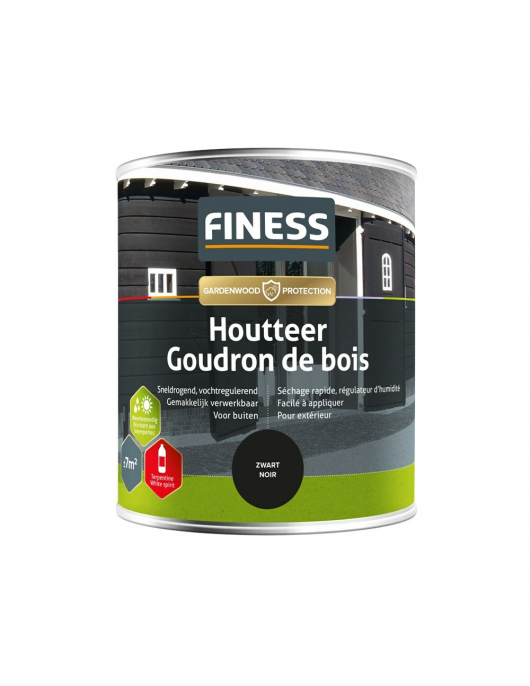 FINESS HOUTTEER ZWART 750 ML