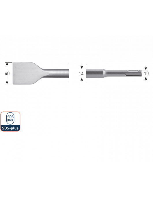 SDS-PLUS SPADEBEITEL, 40X250
