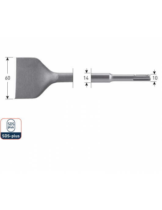 SDS-PLUS SPADEBEITEL, 60X250