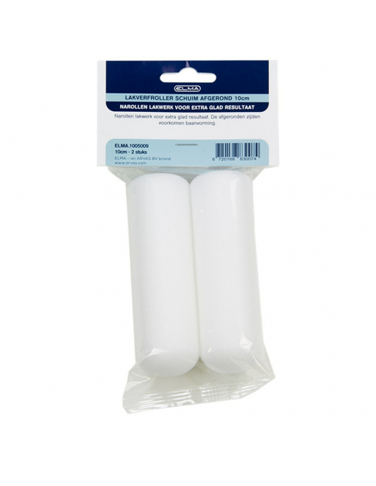ELMA LAKROL SCHUIM ROND 10 CM BLISTER 2 STUKS