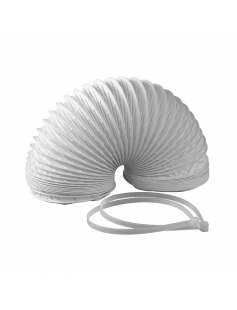 KUNSTSTOF AFVOERSLANG ø127MM 3M WIT KUNSTSTOF AFVOERSLANG ø127MM 3M WIT