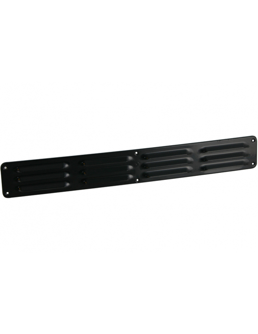 NEDCO SCHOEPENROOSTER, ALU, OMGEZET RAND, 500 X 65 MM, ZWART