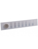 NEDCO SCHUIFROOSTER MET DRAAIDOP + GAAS, 500 X 90 MM, WIT