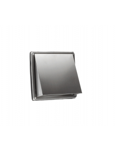 RVS GEVELROOSTER MET TERUGSLAGKLEP Ø150MM RVS GEVELROOSTER MET TERUGSLAGKLEP Ø150MM
