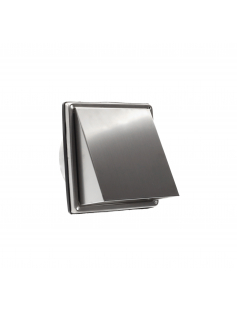 RVS GEVELROOSTER MET TERUGSLAGKLEP Ø150MM RVS GEVELROOSTER MET TERUGSLAGKLEP Ø150MM