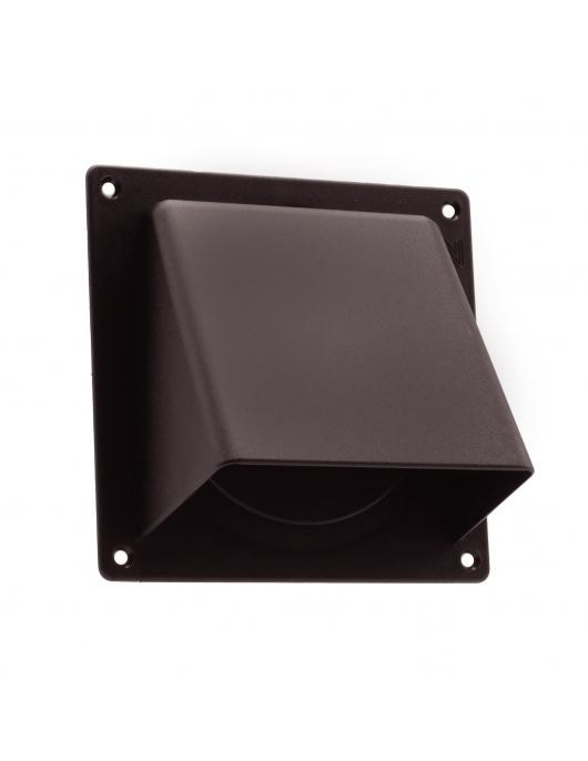 UNIVERSELE GEVELKLEP ø100/125/110X54MM BRUIN