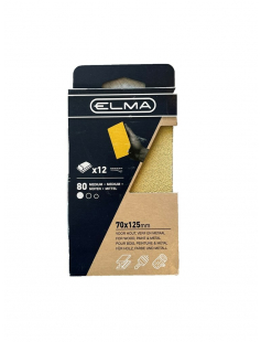 ELMA SCHUURVEL VELCRO P80 PAKJE 12 VEL