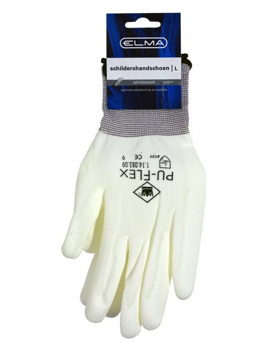 ELMA SCHILDERHANDSCHOEN MAAT L NYLON