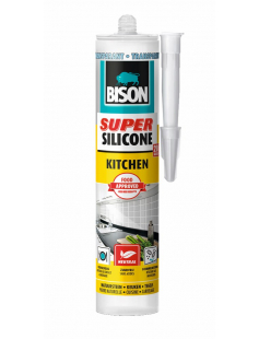 BISON SUPER SILICONE KITCHEN TRANSPARANT KOKER 300 ML NL/FR BISON SUPER SILICONE KITCHEN TRANSPARANT KOKER 300 ML NL/FR