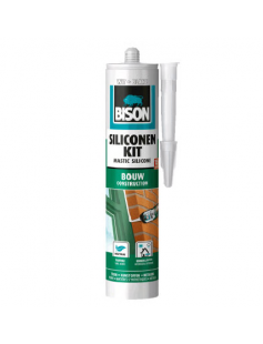 BISON SILICONENKIT BOUW WIT KOKER 300 ML NL/FR BISON SILICONENKIT BOUW WIT KOKER 300 ML NL/FR