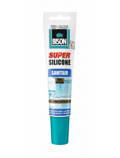BISON SUPER SILICONE SANITAIR WIT HANG/STATUBE 150 ML NL/FR BISON SUPER SILICONE SANITAIR WIT HANG/STATUBE 150 ML NL/FR