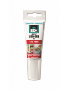 BISON SILICONENKIT GLAS TRANSPARANT TUBE 60 ML NL/FR BISON SILICONENKIT GLAS TRANSPARANT TUBE 60 ML NL/FR