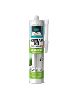 BISON ACRYLAATKIT UNIVERSEEL WIT KOKER 300 ML NL/FR BISON ACRYLAATKIT UNIVERSEEL WIT KOKER 300 ML NL/FR