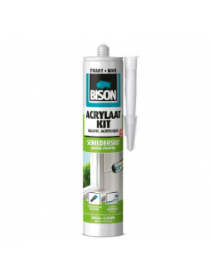 BISON ACRYLAATKIT UNIVERSEEL ZWART KOKER 300 ML NL/FR BISON ACRYLAATKIT UNIVERSEEL ZWART KOKER 300 ML NL/FR