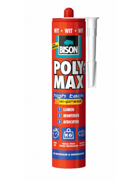 BISON POLY MAX® HIGH TACK EXPRESS WIT KOKER 440 G NL