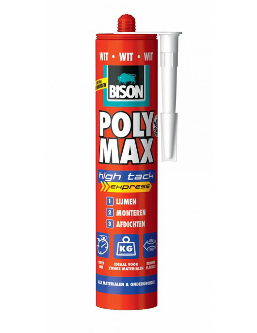 BISON POLY MAX® HIGH TACK EXPRESS WIT KOKER 440 G NL