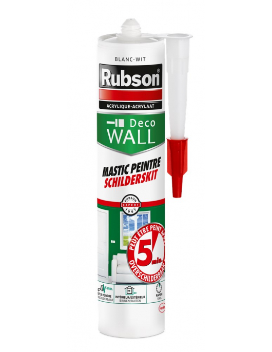 RUBSON SCHILDERSKIT ACRYLAAT 5 MIN 280 ML WIT