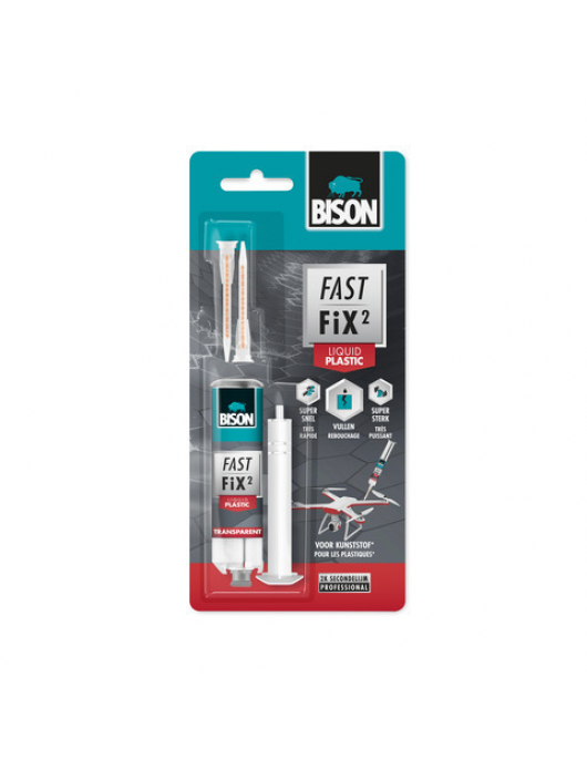 BISON FAST FIX² LIQUID PLASTIC CARD 10 G NL/FR