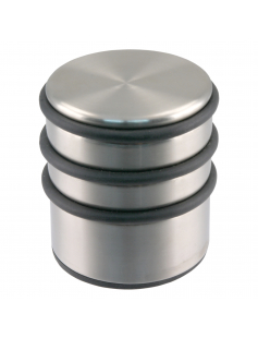 DEURSTOP ZWAAR RND 6.5CM HOOG 7CM RVS-KL
