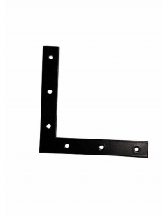 RAAMHOEK 120X120MM ZWART