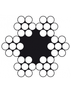 STK67009050-M / STAALK. 6X7+1TWK 05MM ROL 75 MTR VERZINKT