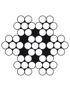 STR77042030-M / STAALK. 7X7 03MM ROL 100 MTR RVS 316