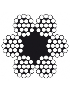 6191-04B25 / STAALK. 6X19+1TWK 04MM BUNDEL 25 MTR. VZ.