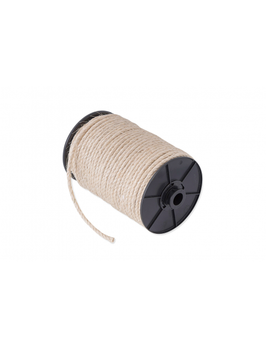 SIS.060.BRN-D / SISAL 3-STRENGS 06MM NATUREL ROL 60 MTR