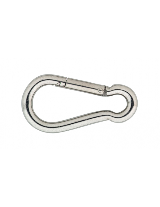 KRH.4204-ZB / KARABIJNHAAK 040X04MM RVS 1 ST. OP KAART