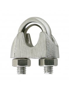 SDK.4204-ZB / STAALDRAADKLEM 04MM RVS 1 ST. OP VOUWKAART