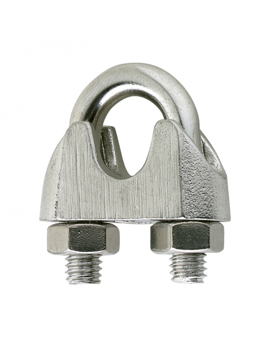SDK.4206-ZB / STAALDRAADKLEM 06MM RVS 1 ST. OP VOUWKAART
