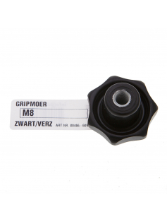 GRIPMOER ZWART VZ M6 X 32 MM DIN 6336B 1ST