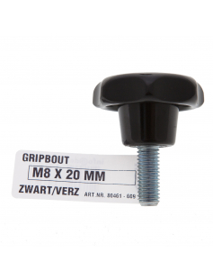 GRIPBOUT ZWART VZ M8 X 20 MM DIN 6336A 1ST