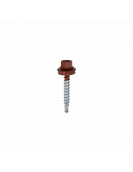 DAK&GEVEL PROFIELPLAATSCHROEF VZ KOPERBRUIN RAL8004 4.9X35 (50)