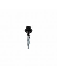 DAK&amp;GEVEL PROFIELPLAATSCHROEF VZ GITZWART RAL9005 4.9X35 (50)