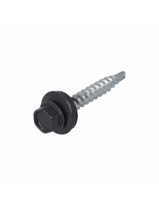 DAK&GEVEL PROFIELPLAATSCHROEF VZ ANTRACIETGRIJS RAL7016 4.9X35 (50)