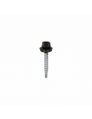 DAK&GEVEL PROFIELPLAATSCHROEF VZ FLESSENGROEN RAL6007 4.9X35 (50)