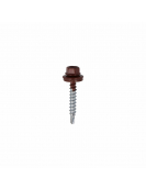 DAK&GEVEL PROFIELPLAATSCHROEF VZ OXIDEROOD RAL3009 4.9X35 (50)