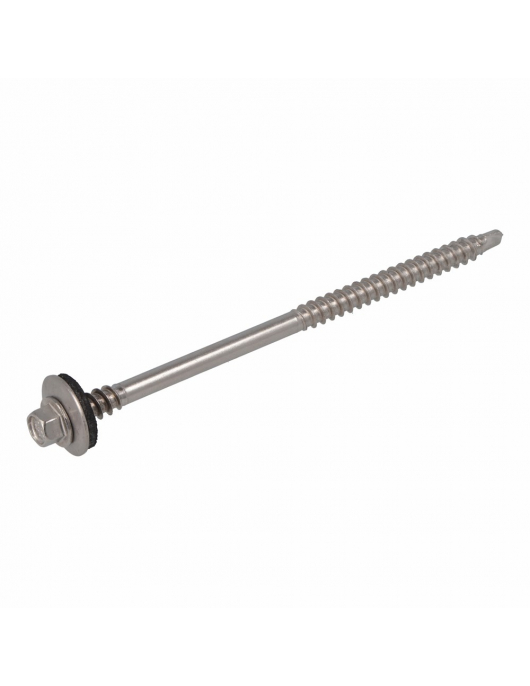 DAK&GEVEL SANDWICHPANEELSCHROEF BP-2 RVS-A2 6K SW-8 19MM HOUT 7.0/6.5X185 (20)