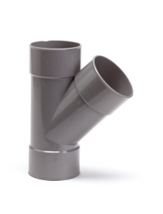 PIPELIFE T-STUK 45°, PVC, 3X INW LIJM, GRIJS, 32 MM PIPELIFE T-STUK 45°, PVC, 3X INW LIJM, GRIJS, 32 MM