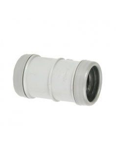 WAVIN OVERSCHUIFMOF, PVC, 2X MANCHET, GRIJS, KOMO, 40 MM WAVIN OVERSCHUIFMOF, PVC, 2X MANCHET, GRIJS, KOMO, 40 MM