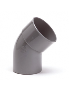 PIPELIFE BOCHT 45°, PVC, INW X UITW LIJM, GRIJS, KOMO, 50 MM PIPELIFE BOCHT 45°, PVC, INW X UITW LIJM, GRIJS, KOMO, 50 MM
