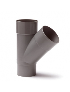 DYKA T-STUK 45°, PVC, 2X INW LIJM, 1X VERJ SPIE, GRIJS, 70MM DYKA T-STUK 45°, PVC, 2X INW LIJM, 1X VERJ SPIE, GRIJS, 70MM