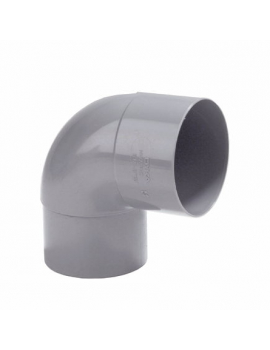 DYKA HWA BOCHT 87,5°, PVC, INW LIJM X VERJ SPIE, GRIJS, 80MM