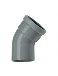 WAVIN BOCHT 45°, PVC, MANCHET X SPIE, SN4, 125 MM WAVIN BOCHT 45°, PVC, MANCHET X SPIE, SN4, 125 MM