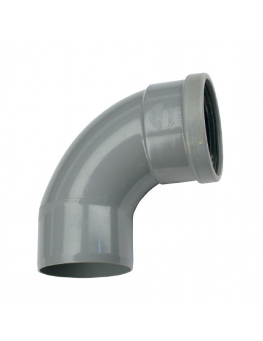 WAVIN BOCHT 88°, PVC, MANCHET X SPIE, SN4, 125 MM