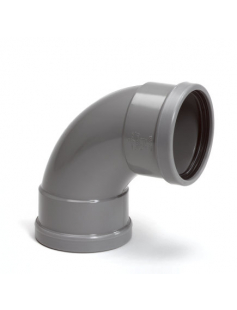 WAVIN BOCHT 88°, PVC, 2X MANCHET, SN4, 125 MM WAVIN BOCHT 88°, PVC, 2X MANCHET, SN4, 125 MM