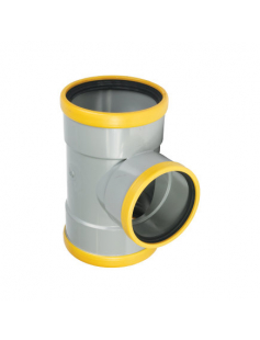WAVIN T-STUK 88°, PVC, 3X MANCHET, SN8, 110 MM WAVIN T-STUK 88°, PVC, 3X MANCHET, SN8, 110 MM