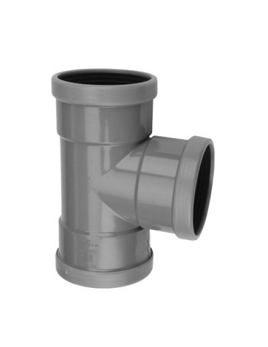 WAVIN T-STUK 88°, PVC, 3X MANCHET, SN4, 125 MM