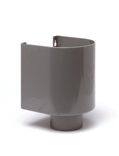 DYKA HWA VERGAARBAK, PVC, HALFROND, GRIJS, 100 MM DYKA HWA VERGAARBAK, PVC, HALFROND, GRIJS, 100 MM